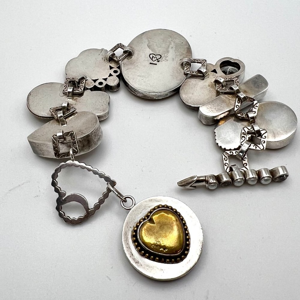Mars & Valentine Sterling Quartz Pearl Cupid Bracelet - Picture 8 of 9